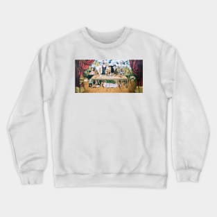 The Wounded Table (colorful) by Frida Kahlo Crewneck Sweatshirt